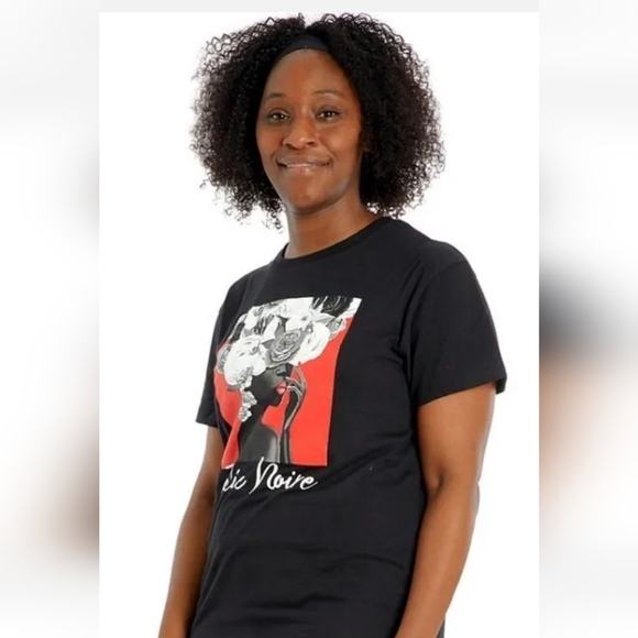 Jolie Noire Large Women's Black Is Beautiful Graphic Print Short Sleeve Tee - Picture 2 of 10